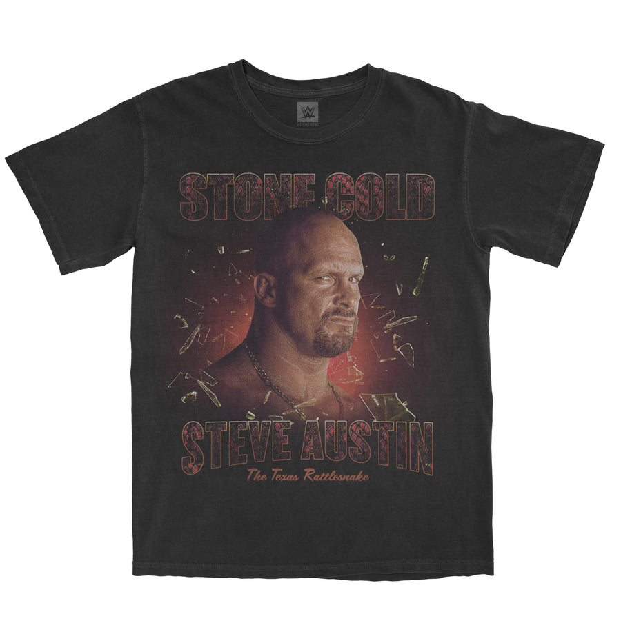 Stone Cold Steve Austin "Texas Rattle Snake" Retro Photo T-Shirt