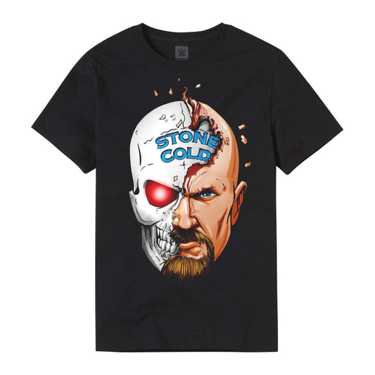 Stone Cold Steve Austin "Half Skull" T-Shirt T-Shirt PWcatalog