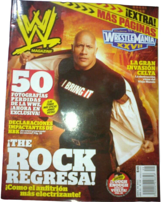 WWE Magazines from Mexico April 2011
