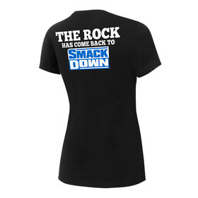 The Rock "SmackDown" Women's Authentic T-Shirt