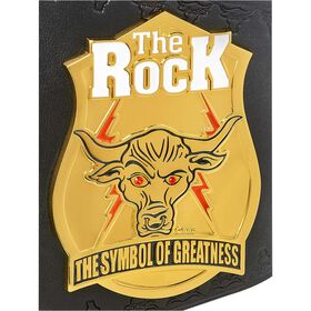 The Rock "Brahma Bull" Deluxe Collector's Replica Championship Title Belt