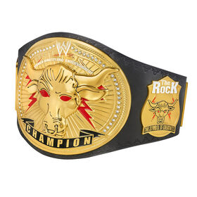 The Rock "Brahma Bull" Deluxe Collector's Replica Championship Title Belt