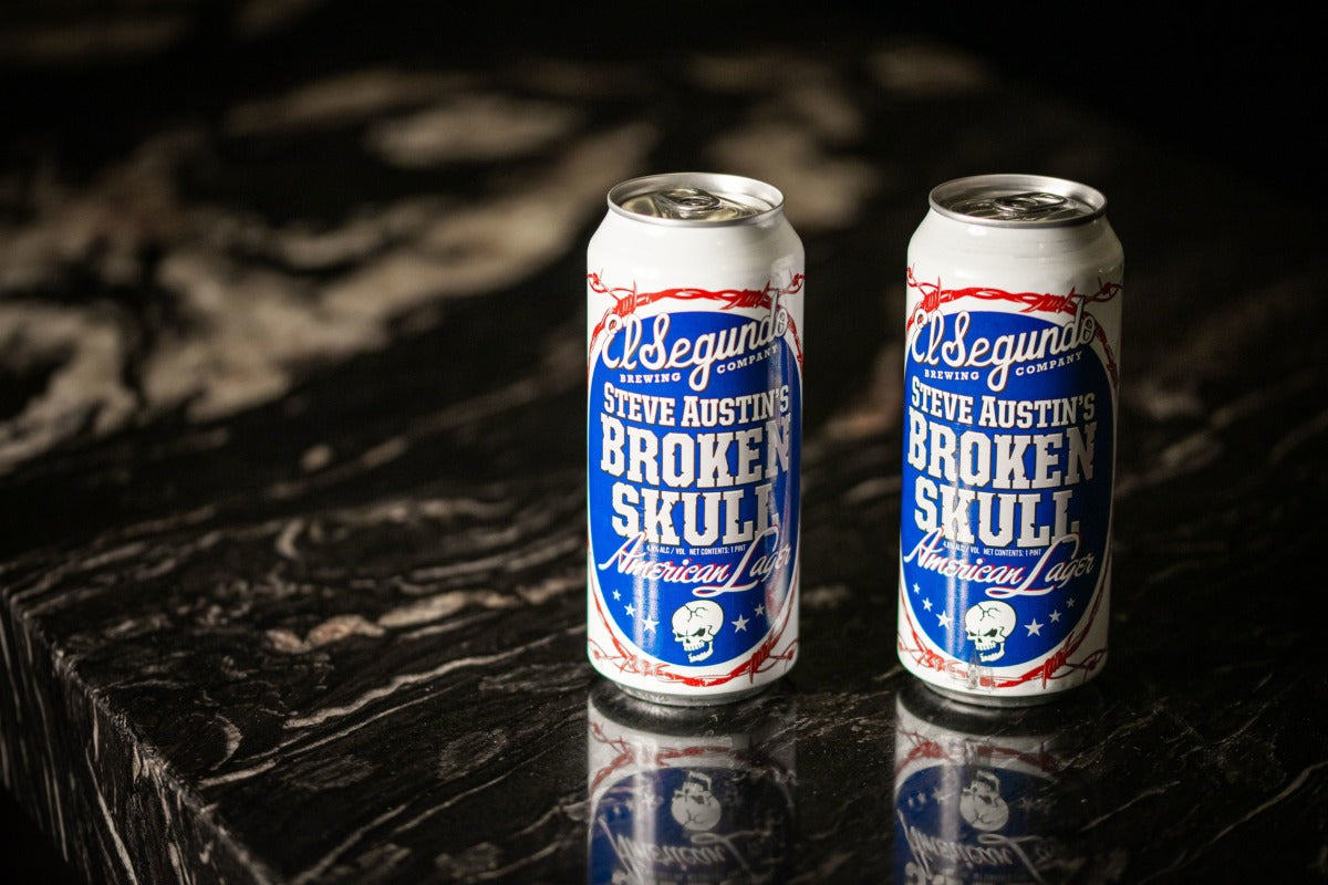 Stone Cold Steve Austin BROKEN SKULL AMERICAN LAGER El Segundo