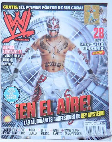 WWE Magazines from Mexico August 2011 Magazine PWcatalog