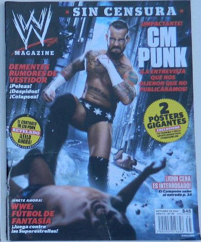 WWE Magazines from Mexico October 2011 Magazine PWcatalog