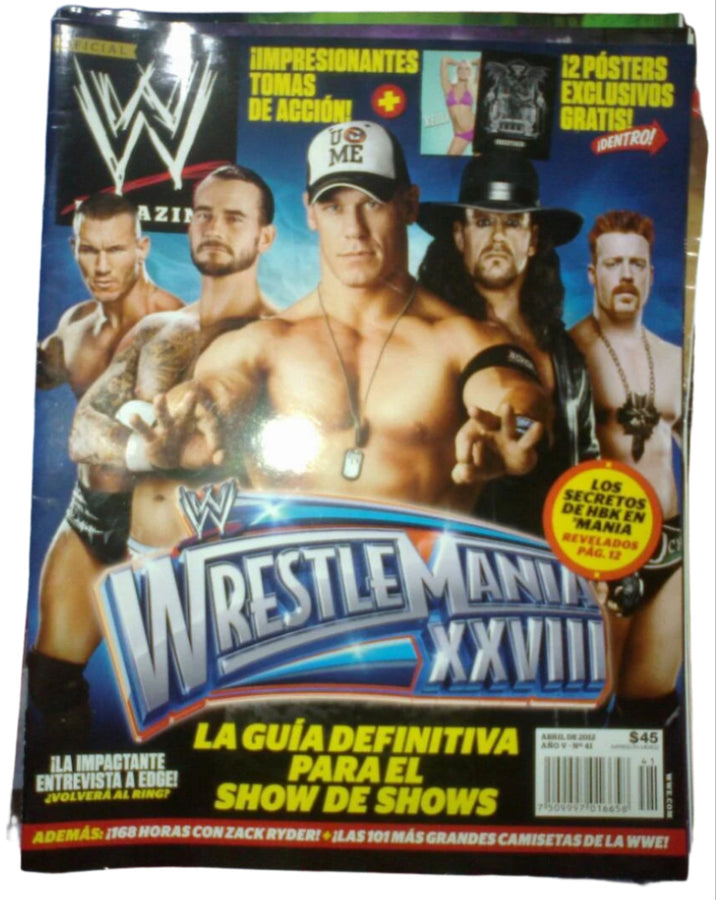 WWE Magazine from Mexico April 2012 Magazine PWcatalog