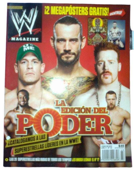 WWE Magazine from Mexico June 2012
