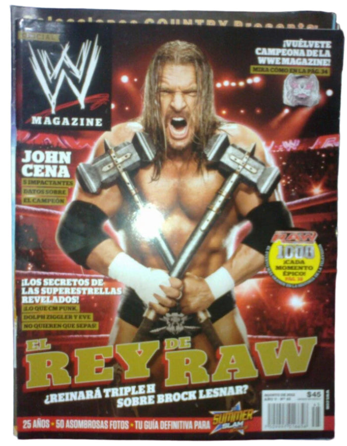 WWE Magazine from Mexico August 2012 Magazine PWcatalog