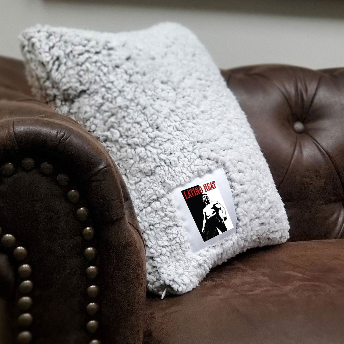 Eddie Guerrero "Addicted to The Heat" Sherpa Throw Pillow