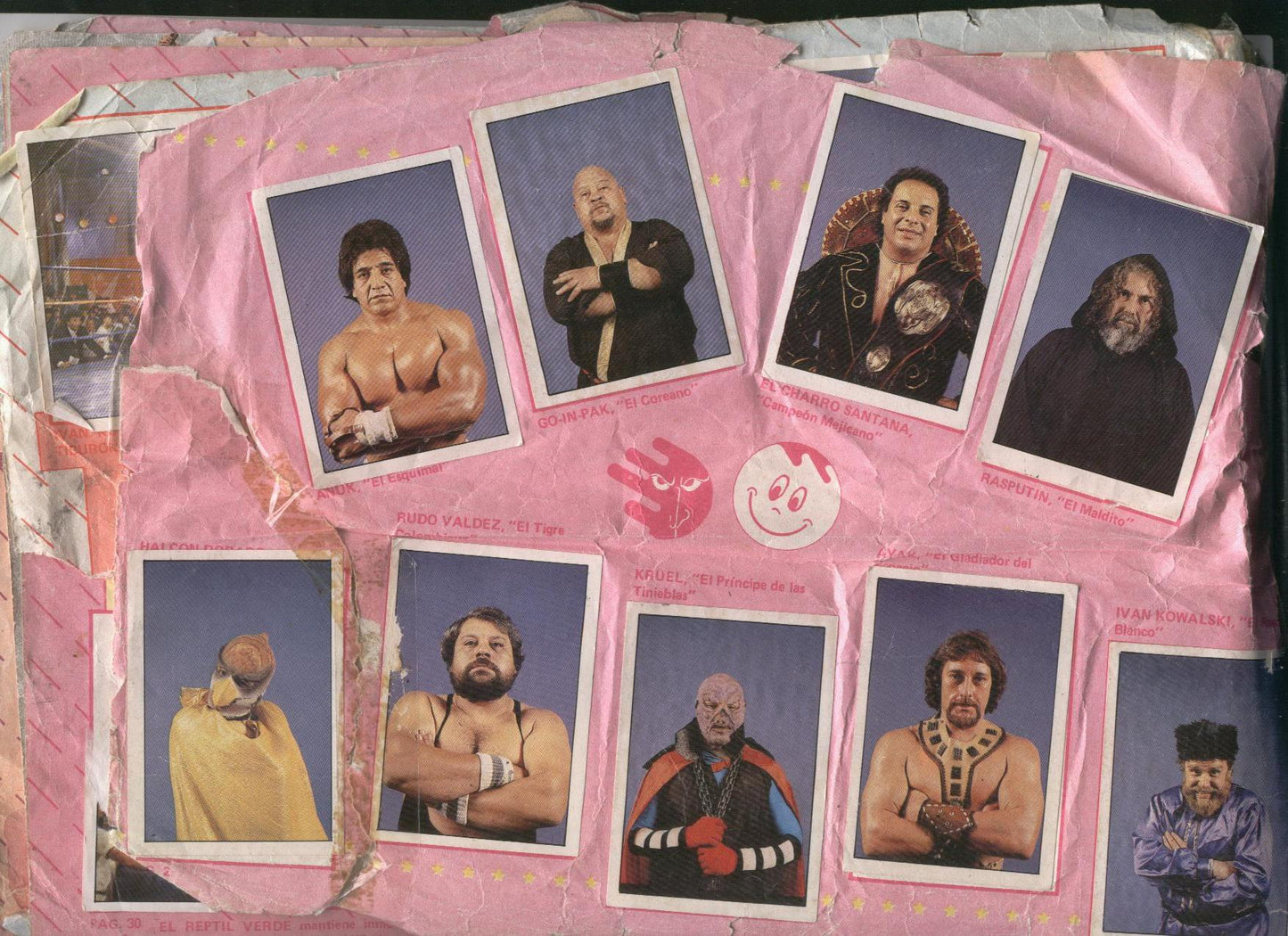 Lucha Fuerte Stickers Album From Argentina 1988 Stickers Album PW Catalog