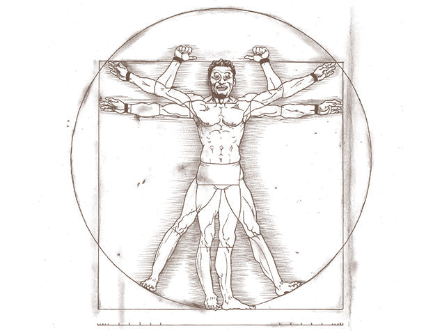 YTR Vitruvian Man T-Shirt T-Shirt PW Catalog