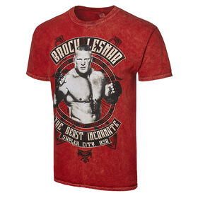Brock Lesnar "The Beast Incarnate" Mineral Wash T-Shirt T-Shirt PW Catalog