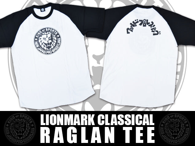 Lion Mark Classic Raglan T-shirt (Black)【Imported】 T-Shirt PW Catalog