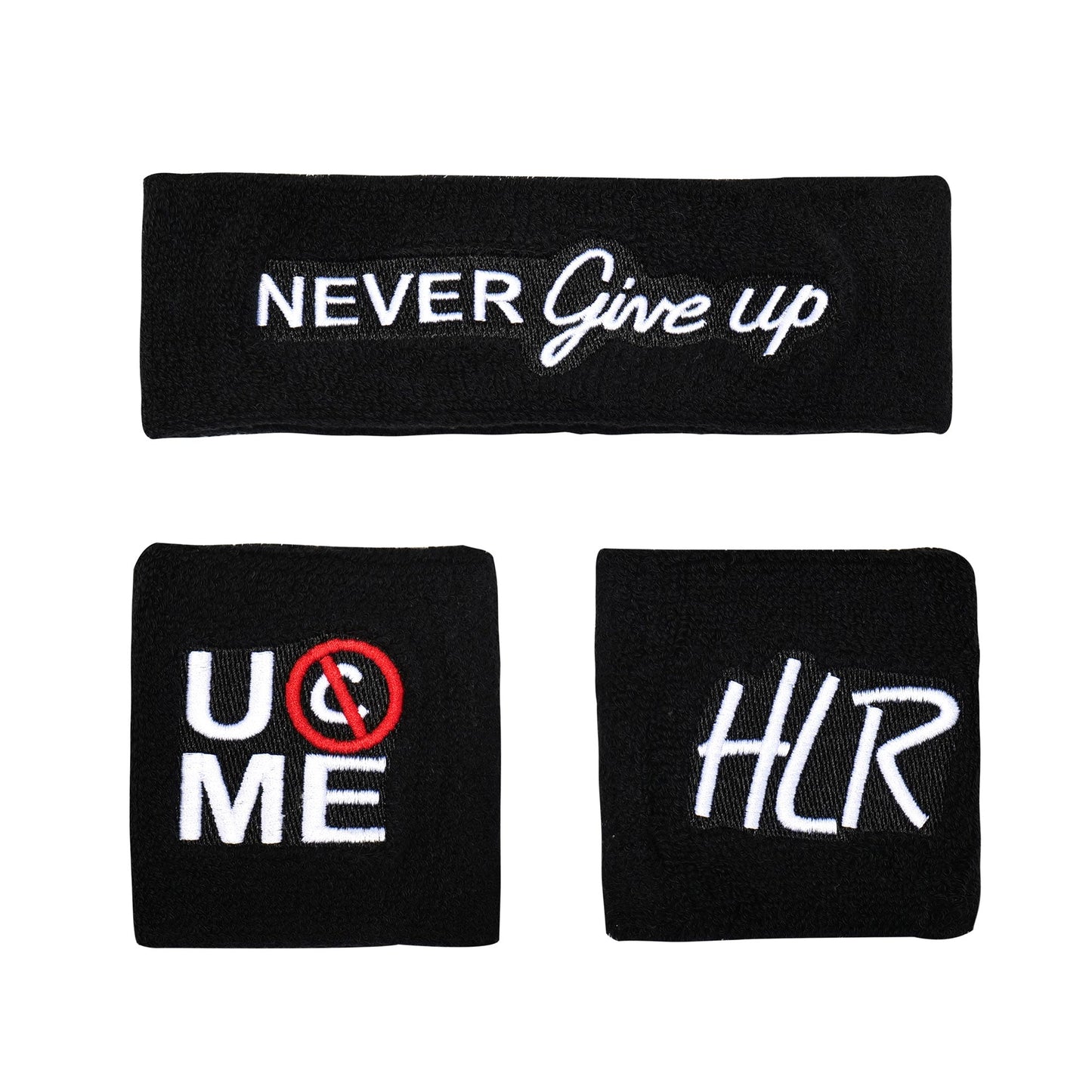 John Cena "20 Years Never Give Up" Sweatband Set