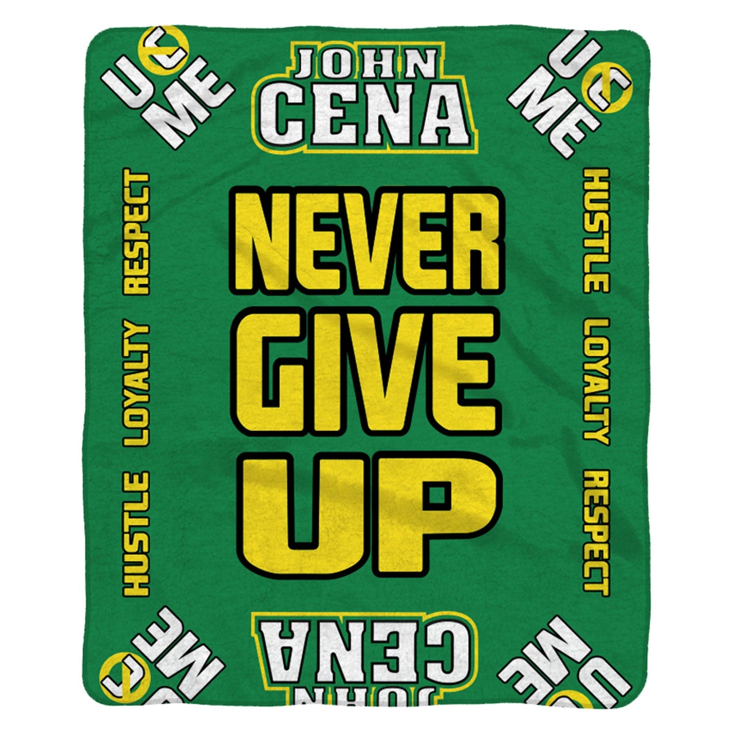 John Cena "Earn The Day" Sleep Squad Fleece Throw Blanket