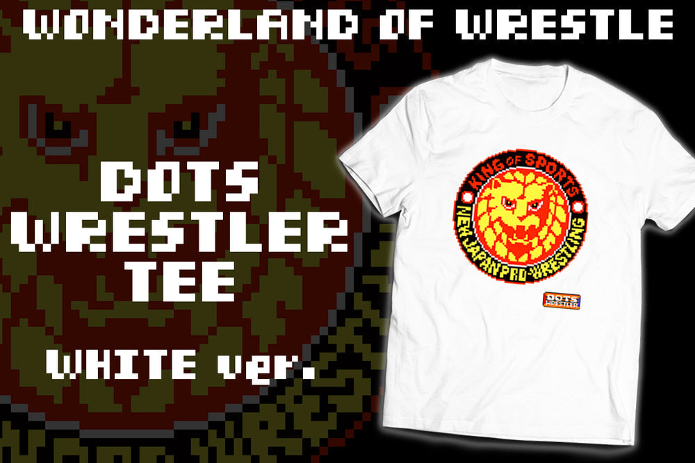 Wonderland of Wrestle - dots x wrestler T-Shirt (White) PW Catalog