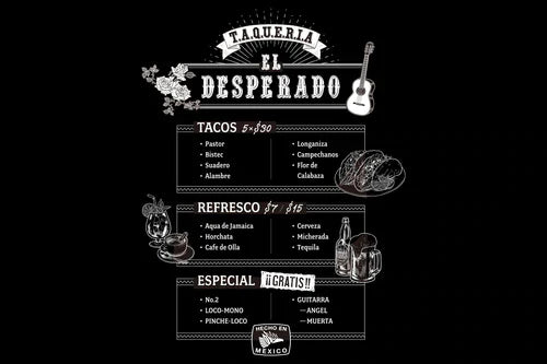 El Desperado - Carta T-Shirt T-Shirt PW Catalog