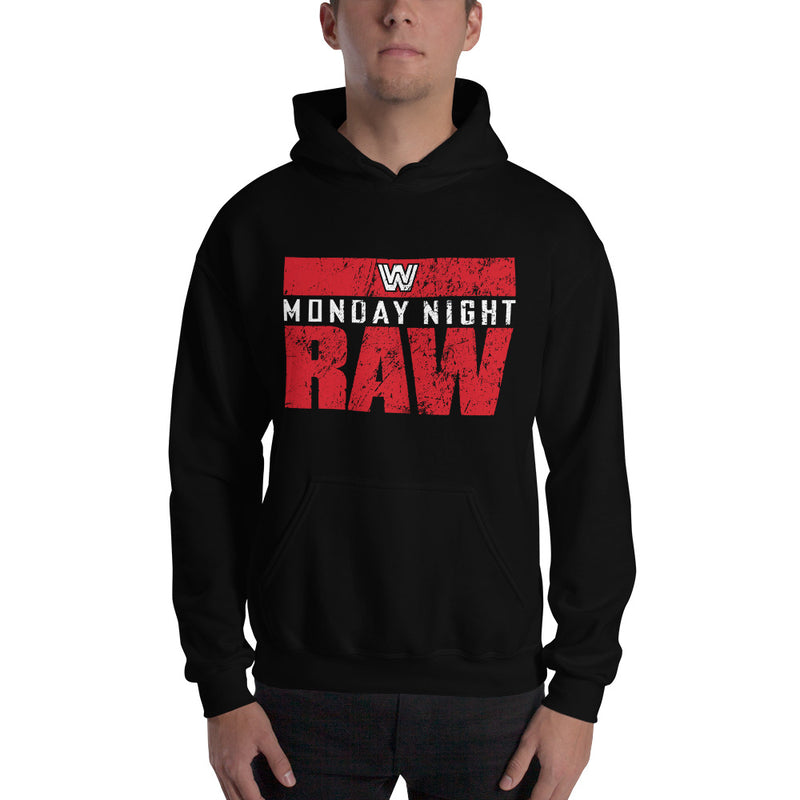WWE Monday Night RAW Old School Pullover Hoodie Sweatshirt
