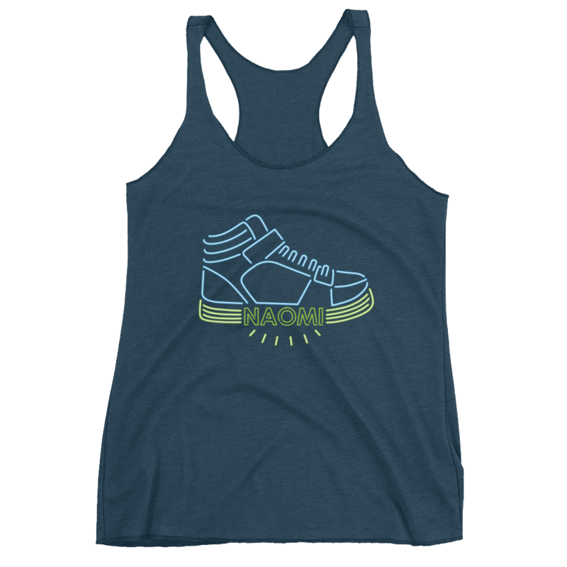 Naomi "Pump It Up" Women's Racerback Tank Top