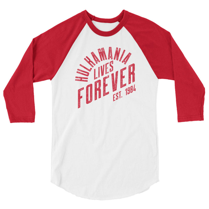 Hulk Hogan "Hulkamania Lives Forever" Raglan T-shirt
