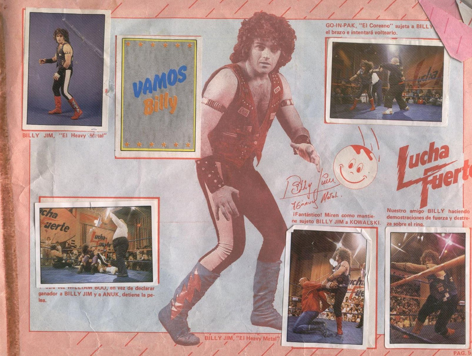 Lucha Fuerte Stickers Album From Argentina 1988 Stickers Album PW Catalog