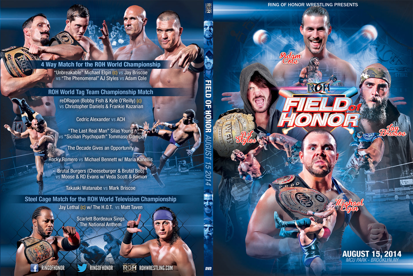 08/15/14 FIELD OF HONOR - BROOKLYN, NY (DVD)