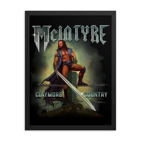 Drew McIntyre "Claymore Country" Illustrated 18x24 Giclée Framed Poster Wall art PW Catalog