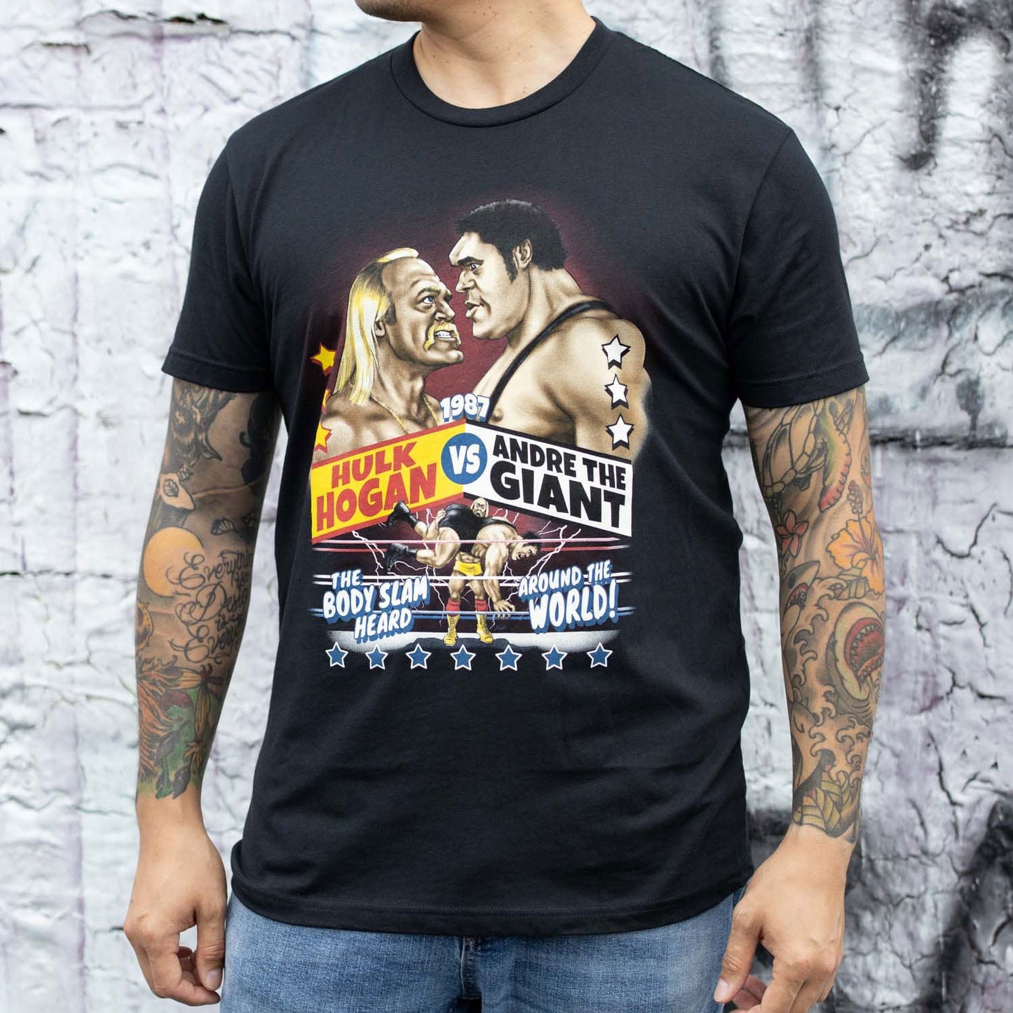 Andre The Giant vs Hulk Hogan RSVLTS T-Shirt
