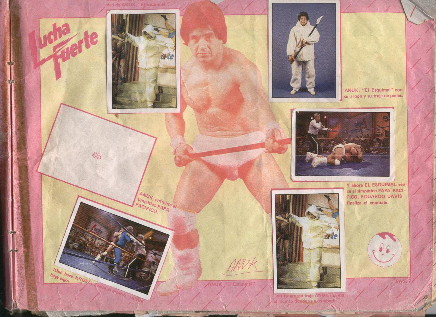 Lucha Fuerte Stickers Album From Argentina 1988 Stickers Album PW Catalog