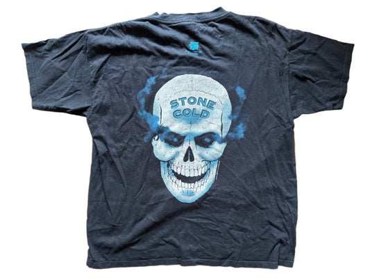 WWF “Stone Cold” Steve Austin “Austin 3:16” Smoking Skull T-shirt 1997