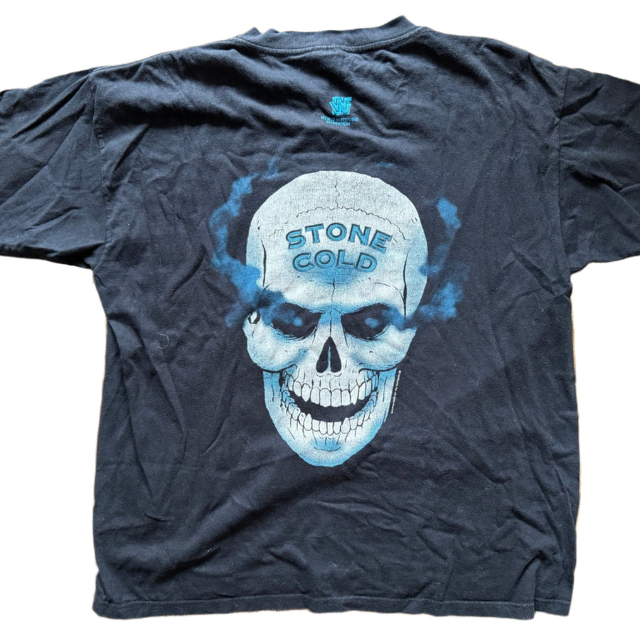 WWF “Stone Cold” Steve Austin “Austin 3:16” Smoking skull T-shirt 1997 Pwcatalog