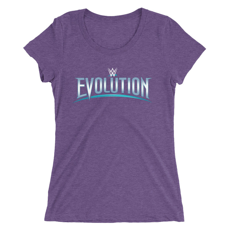WWE Evolution Logo Women's Tri-Blend T-Shirt