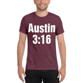 Stone Cold Steve Austin "3:16" Men's Tri-Blend T-Shirt