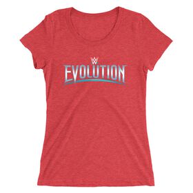 WWE Evolution Logo Women's Tri-Blend T-Shirt