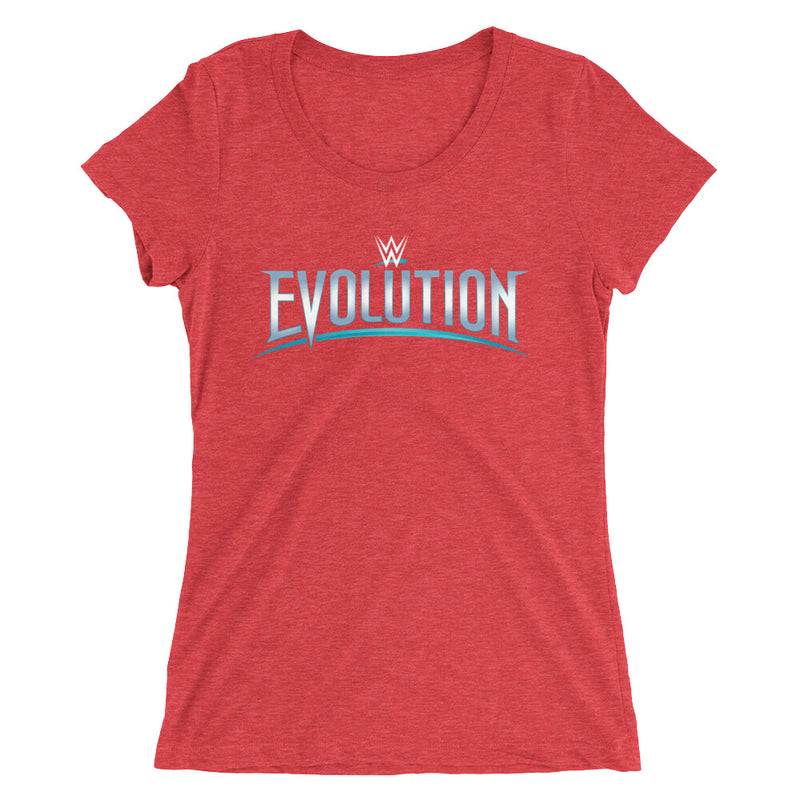 WWE Evolution Logo Women's Tri-Blend T-Shirt