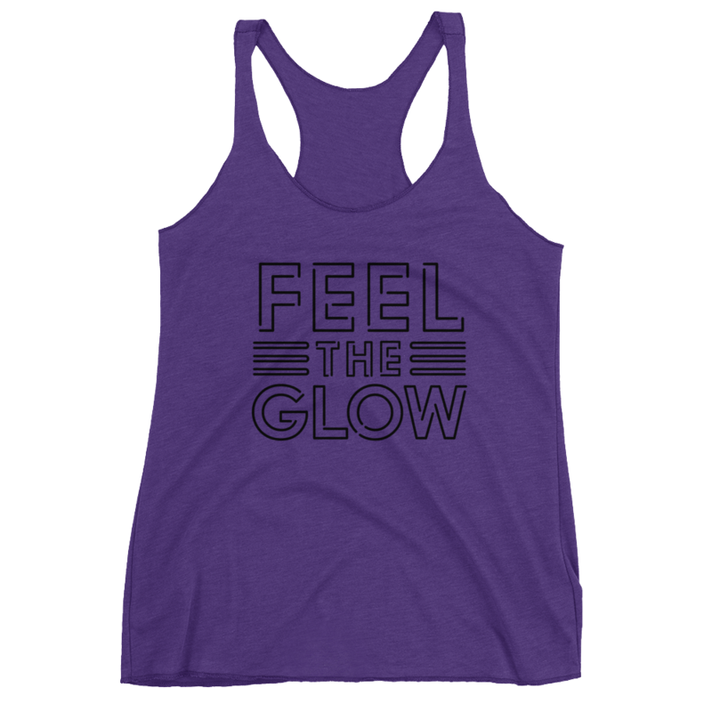 Naomi "Feel The Glow" Logo Women's Racerback Tank Top