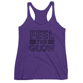 Naomi "Feel The Glow" Logo Women's Racerback Tank Top