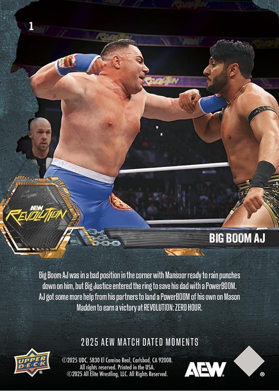 Big Boom AJ – Big Boom AJ Scores Another Victory Inside an AEW Ring With Help From HIS Son – Big Justice