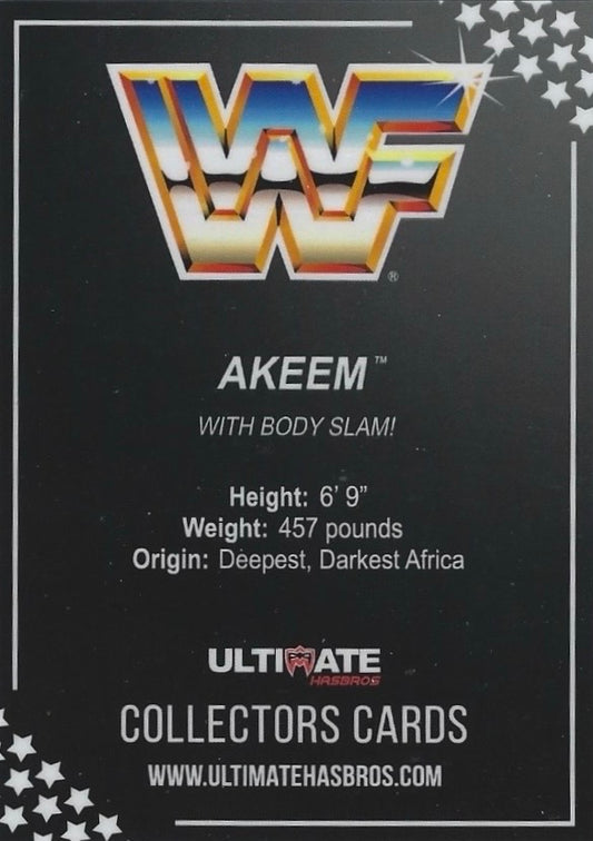 Akeem trading card PW Catalog