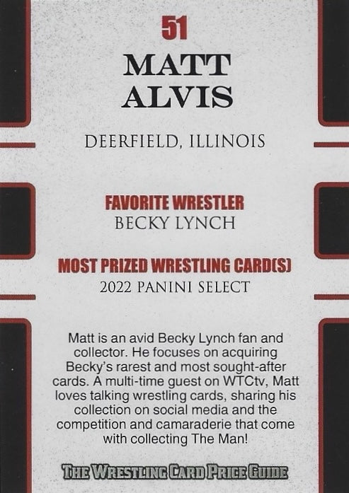 Matt Alvis “WWE Prizm Collector”