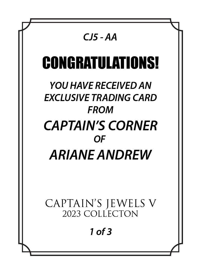 Ariane Andrew trading card PW Catalog