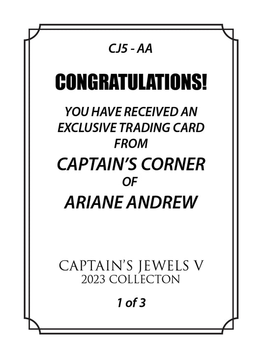 Ariane Andrew trading card PW Catalog
