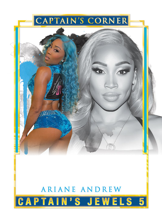 Ariane Andrew trading card PW Catalog