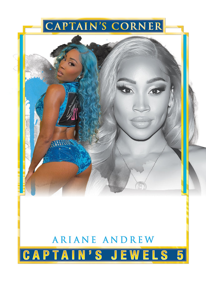 Ariane Andrew trading card PW Catalog