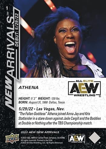 Athena trading card PW Catalog