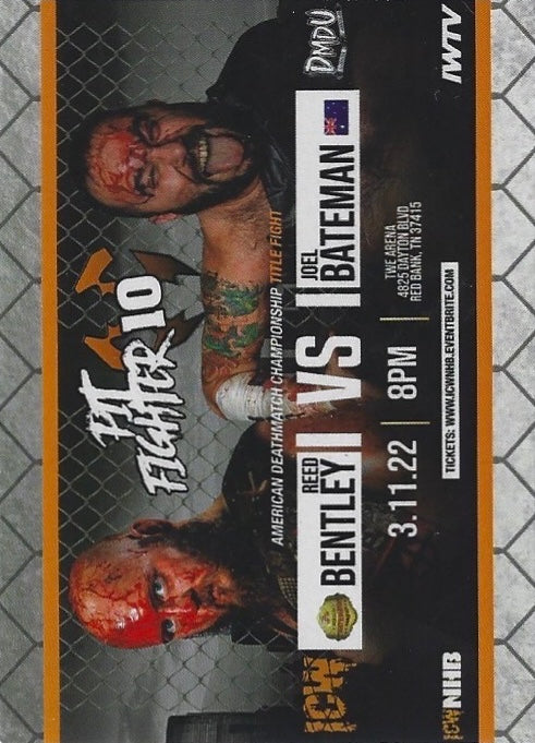 Pit Fighter 10 – American Deathmatch Championship Title Fight: Reed Bentley vs Joel Bateman trading card PW Catalog