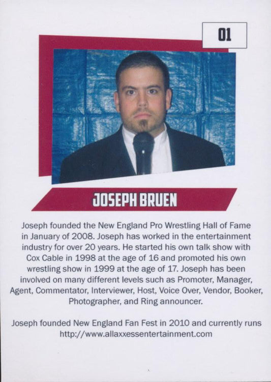 Joseph Bruen trading card PW Catalog