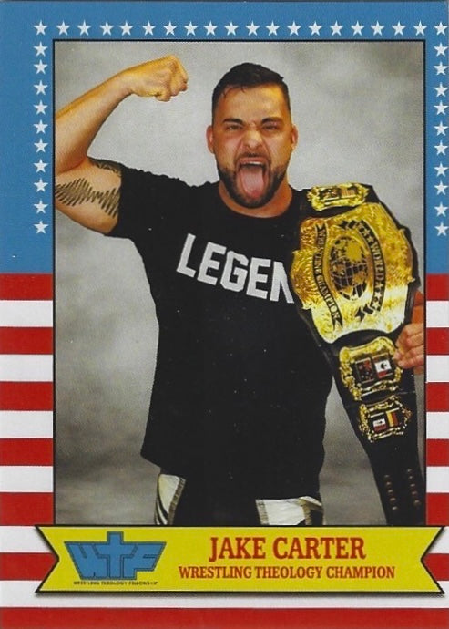 Wrestling Theology Champion – Jake Carter trading card PW Catalog