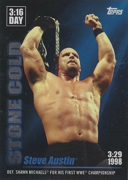 3:29 1998 – Stone Cold Steve Austin DEF. Shawn Michaels for HIS First WWE Championship