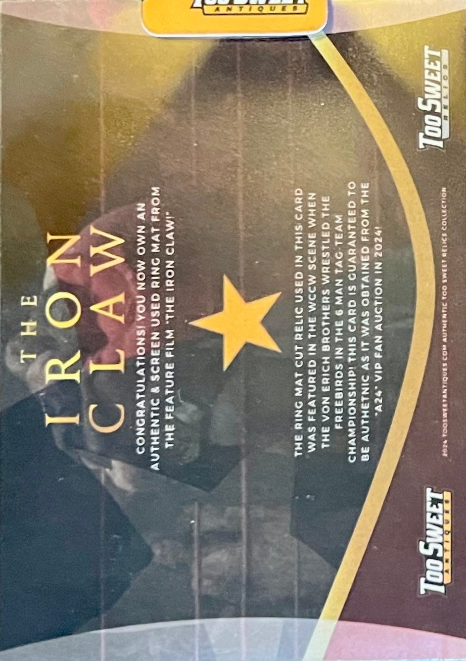 The Iron Claw trading card PW Catalog